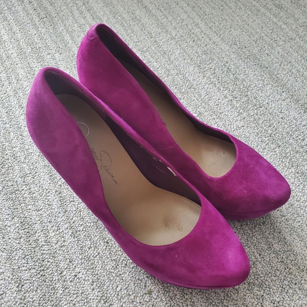 Pink Jessica Simpson heels!